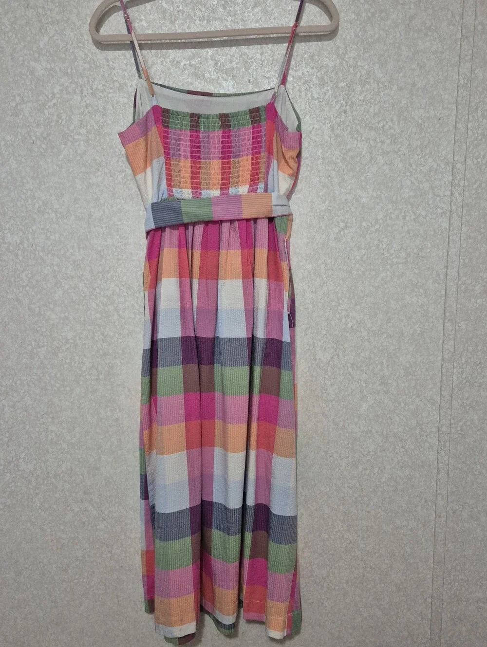 NWT KATE SPADE X TARGET Multi-Color Checkered Spaghetti Strap Dress-Size:S
